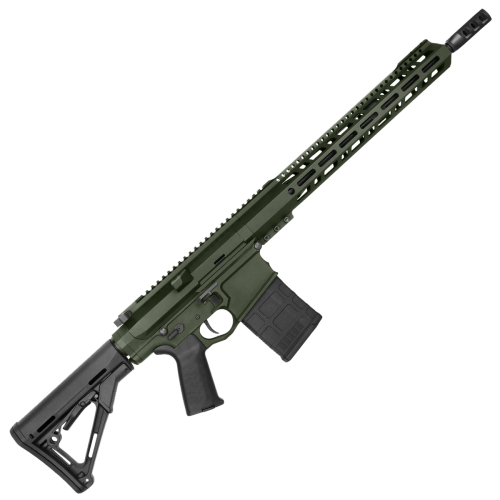 LR-308 Semi-Auto 16" AR-10 Rifle - Olive Drab Green