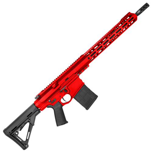 LR-308 Semi-Auto 16" AR-10 Rifle - Red