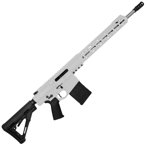 LR-308 Semi-Auto 18" Rifle w/ Stainless Barrel - White