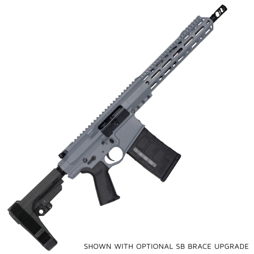 AR LR-308 Custom Semi Auto Pistol 12" Stainless Steel Barrel 12" MLOK Handguard - Sniper Grey