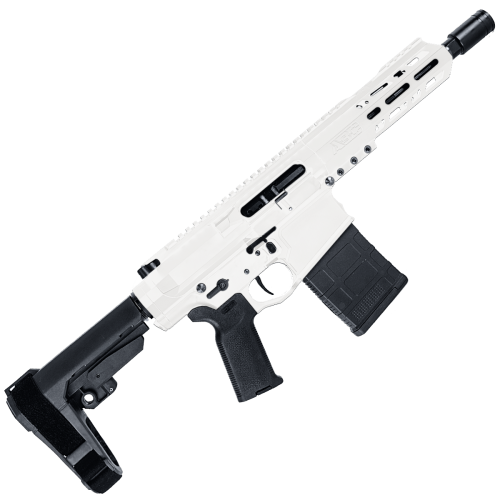 LR-308 7.75" AR-10 Braced Pistol - Storm Trooper White