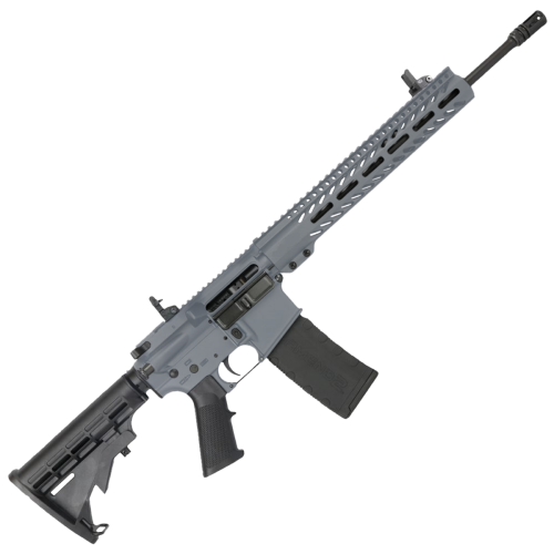 AR-15 Semi Auto 5.56 NATO Rifle 16" Barrel  12" Slim MLOK Handguard - Sniper Gray