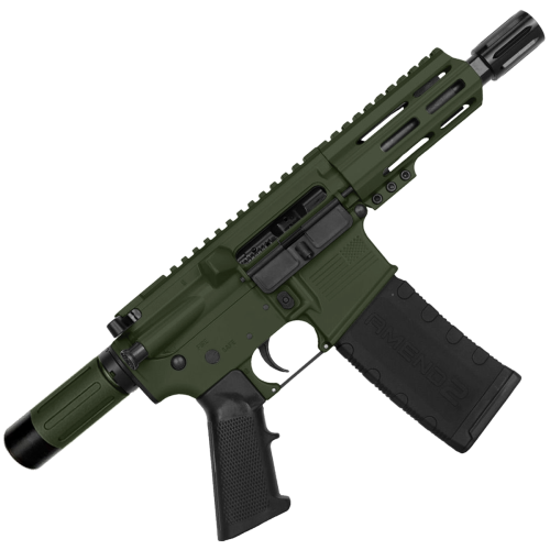 AR15 Micro .300 Blackout Pistol 5" Barrel 4" M-Lok Handguard w/ Micro Buffer System - Magpul ODG