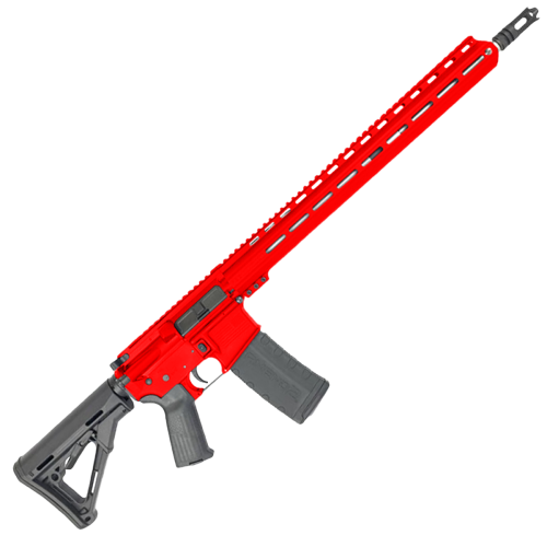 AR-15 .223 WYLDE Semi Auto .223/5.56 Rifle 18" Stainless Barrel 17" Custom MLOK Rail - Red