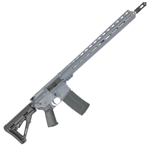 AR-15 .223 WYLDE Semi Auto .223/5.56 Rifle 18" Stainless Barrel 17" Custom MLOK Rail - Sniper Gray