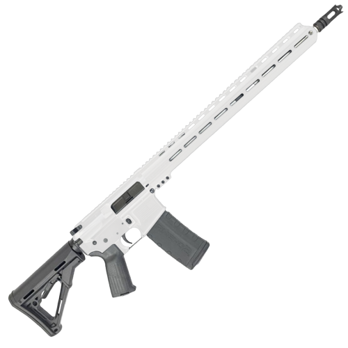 AR-15 .223 WYLDE Semi Auto .223/5.56 Rifle 18" Stainless Barrel 17" Custom MLOK Rail - Storm Trooper White