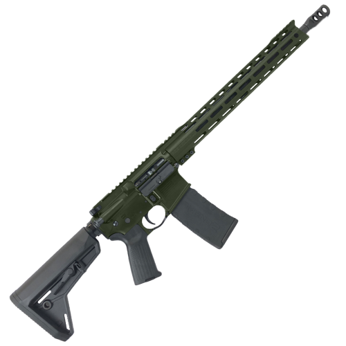 AR-15 Semi Auto .300 Blackout Rifle 16" Barrel Adjustable SL Stock - Olive Drab Green