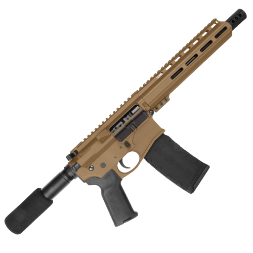 AR15 .300BLK Pistol Billet Upper/ Lower 8" Nitride Barrel 9" M-Lok Handguard -Bronze