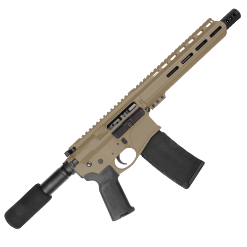 AR15 .300BLK Pistol Billet Upper/ Lower 8" Nitride Barrel 9" M-Lok Handguard -FDE