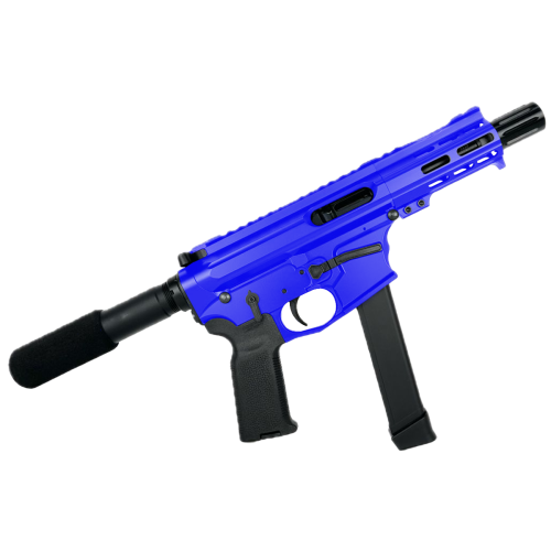 Slick Side 4" 9mm AR Pistol - Flame Blue