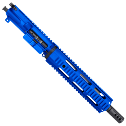 AR15 7.62x39 Pistol Upper Assembly 10" Quadrail Handguard Complete w/ BCG & Charging Handle - Flame Blue AR15 7.62x39 Pistol Upper Assembly 10" Quadrail Handguard Complete w/ BCG & Charging Handle - Flame Blue