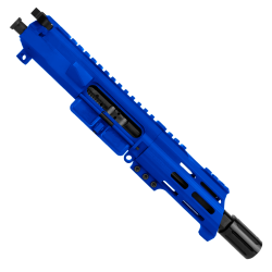 AR15 7.62x39 Micro Pistol Upper Assembly 5" Barrel Custom 5" Top Cut Custom MLOK Handguard Complete w/ BCG & Charging Handle- Flame Blue AR15 7.62x39 Micro Pistol Upper Assembly 5" Barrel Custom 5" Top Cut Custom MLOK Handguard Complete w/ BCG & Charging Handle- Flame Blue